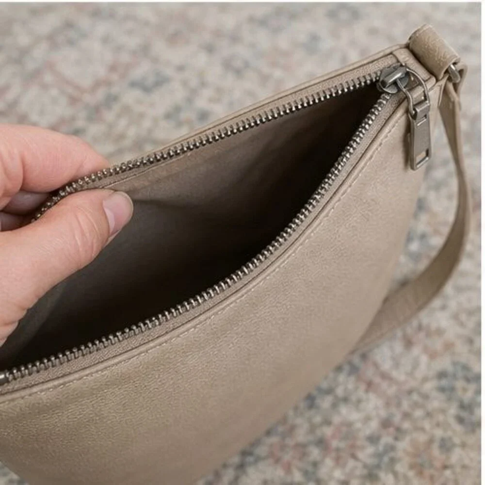 Ivory Vegan Leather Bag